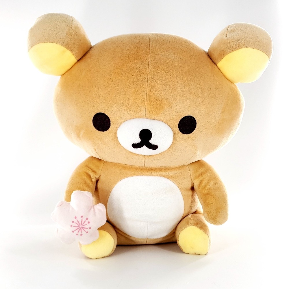 Rilakkuma San-X Sanrio Holding Cherry Blossom Sakura Large 14" Plush